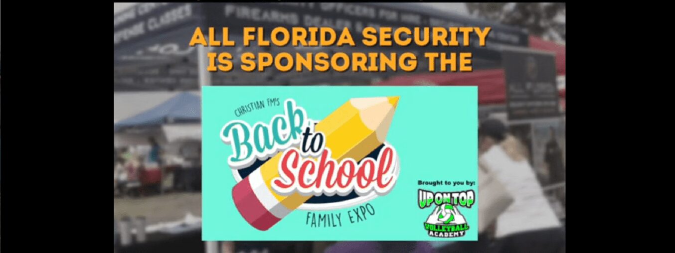 Catch All Florida Security at the Christian Fm Back to School Expo on August 7th!