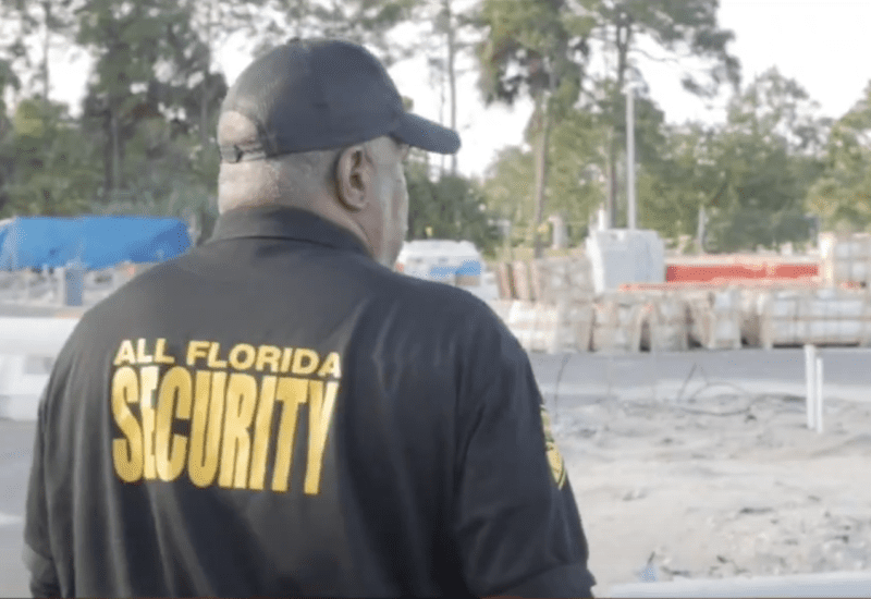 All Florida building site security officers