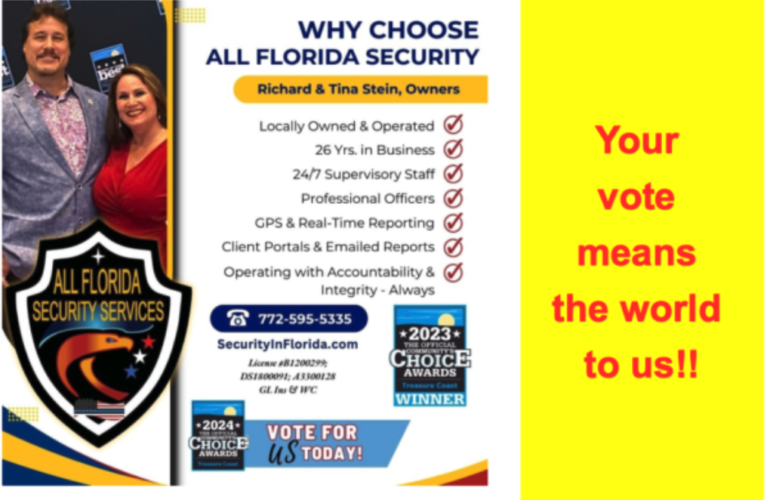 Great Reasons why, "All Florida Security is Chosen as the Best Security Guard Company!" - Vol. 45