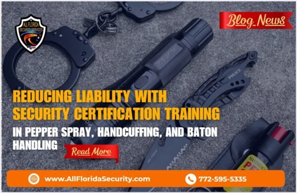 Reducing Liability with Security Certification Training in Pepper Spray Handcuffing and Baton Handling