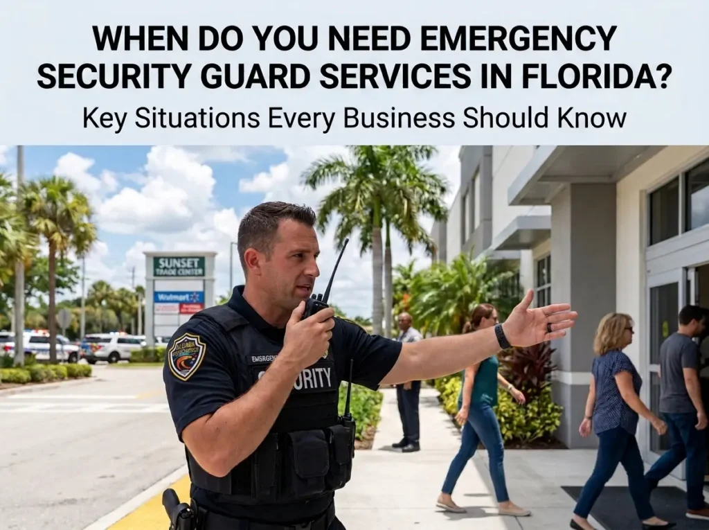 Emergency Security Guard Services in Florida