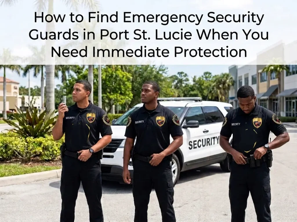 Emergency Security Guards in Port St. Lucie