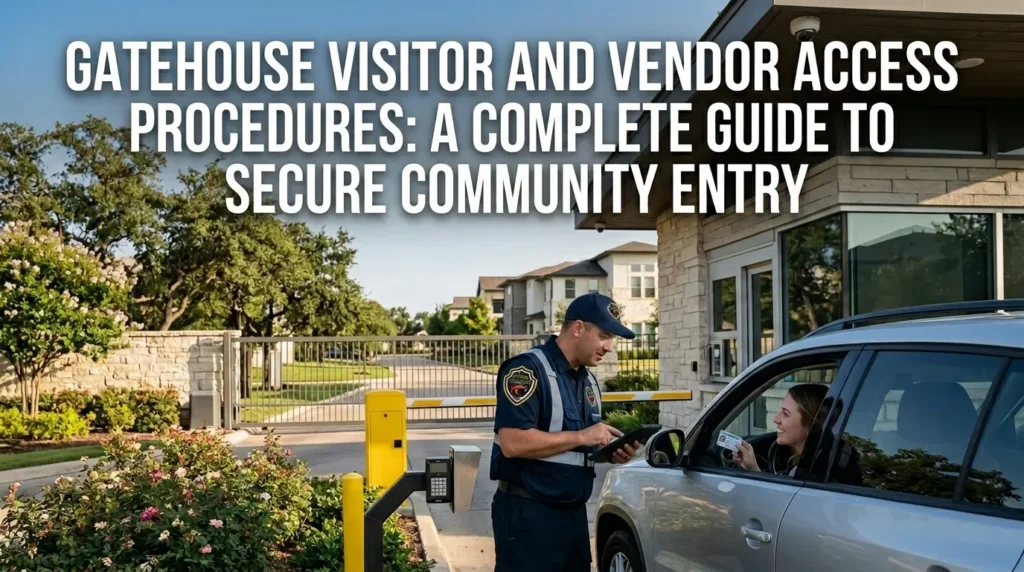 Gatehouse Visitor and Vendor Access