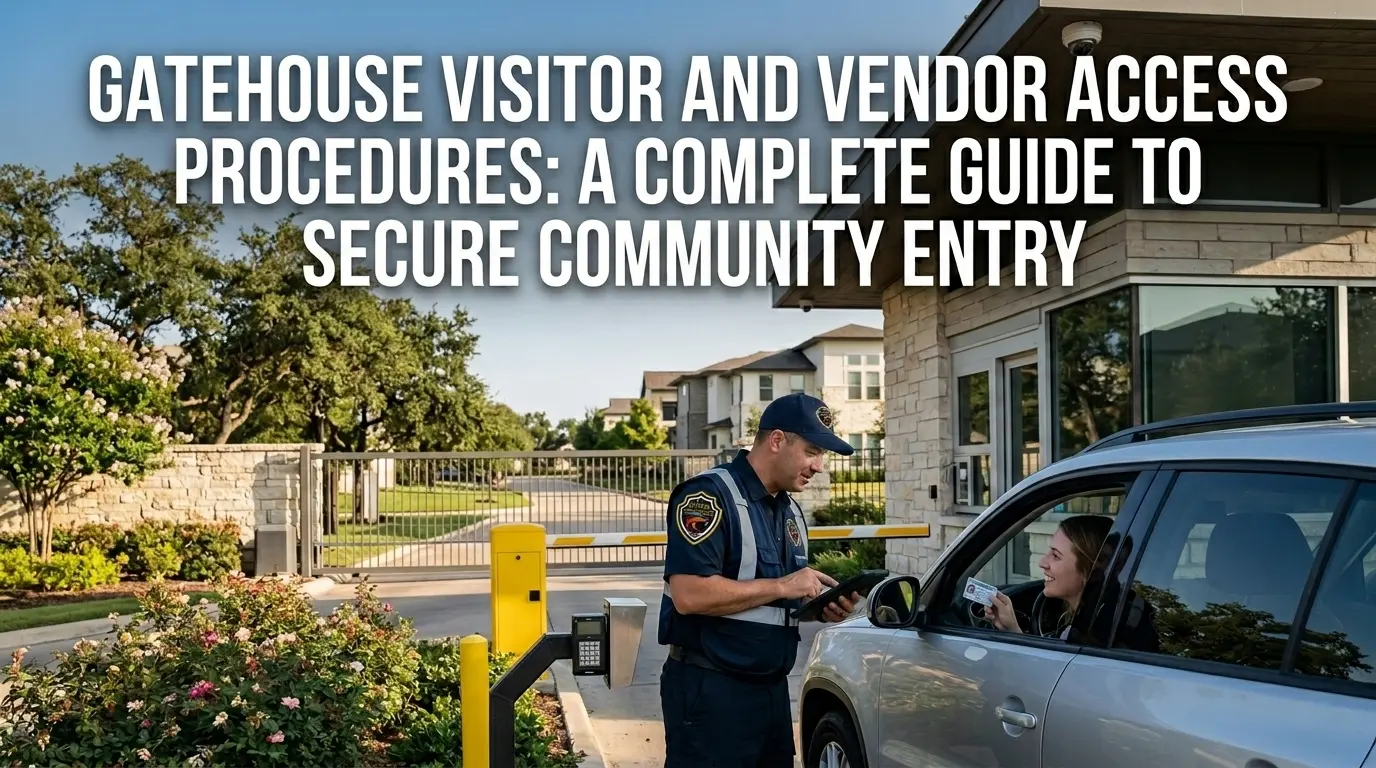 Gatehouse Visitor and Vendor Access